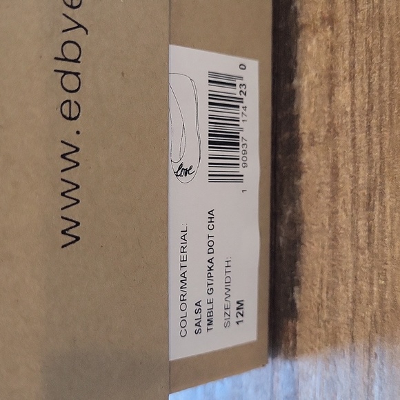 Salsa Red & Navy Blue Ballet Love Flats, Vegan Leather, Ellen Degeneres - Picture 7 of 7